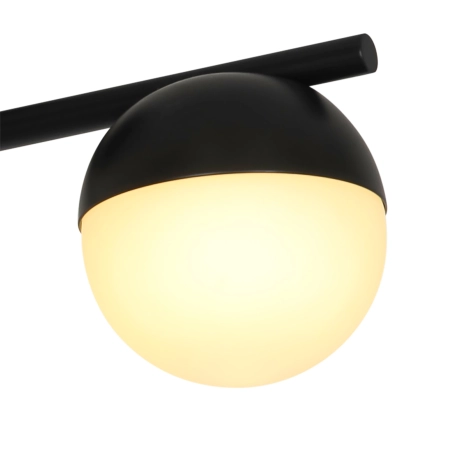 Lampa sufitowa Contina – czarna + 3 klosze szklane NO2512096003 - Nordlux